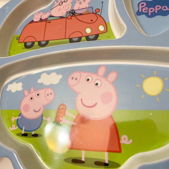 Peppa Pig 3 Section Plate Plastic by Zak! Designs - Picture 6 of 13